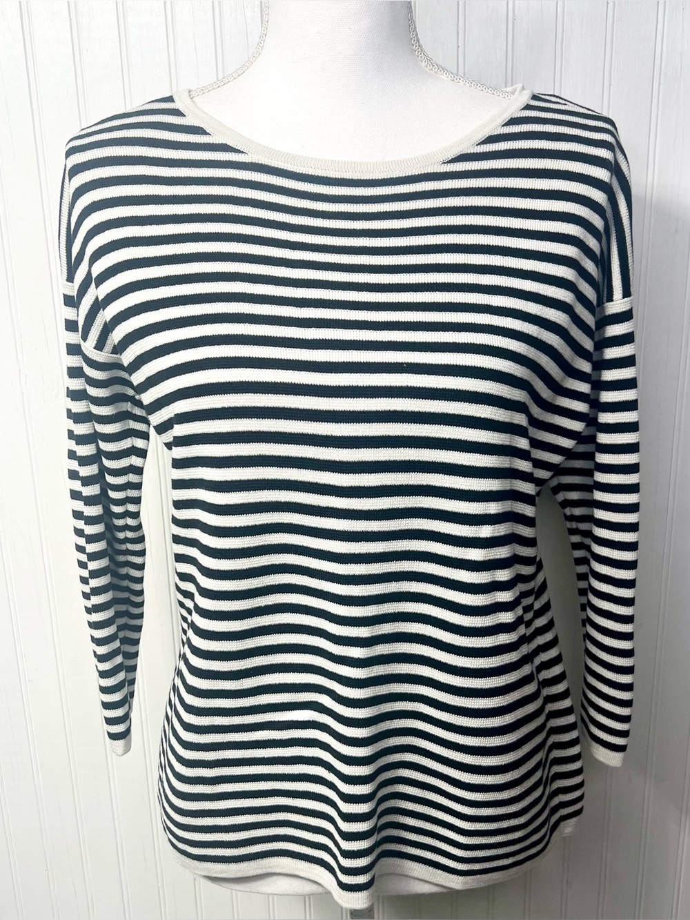 Eileen Fisher 3/4 Sleeve Silk & Cotton Sweater
